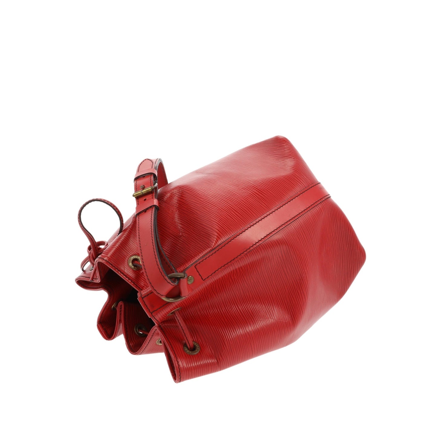 LOUIS VUITTON Noe Shoulder Bag in Red Leather