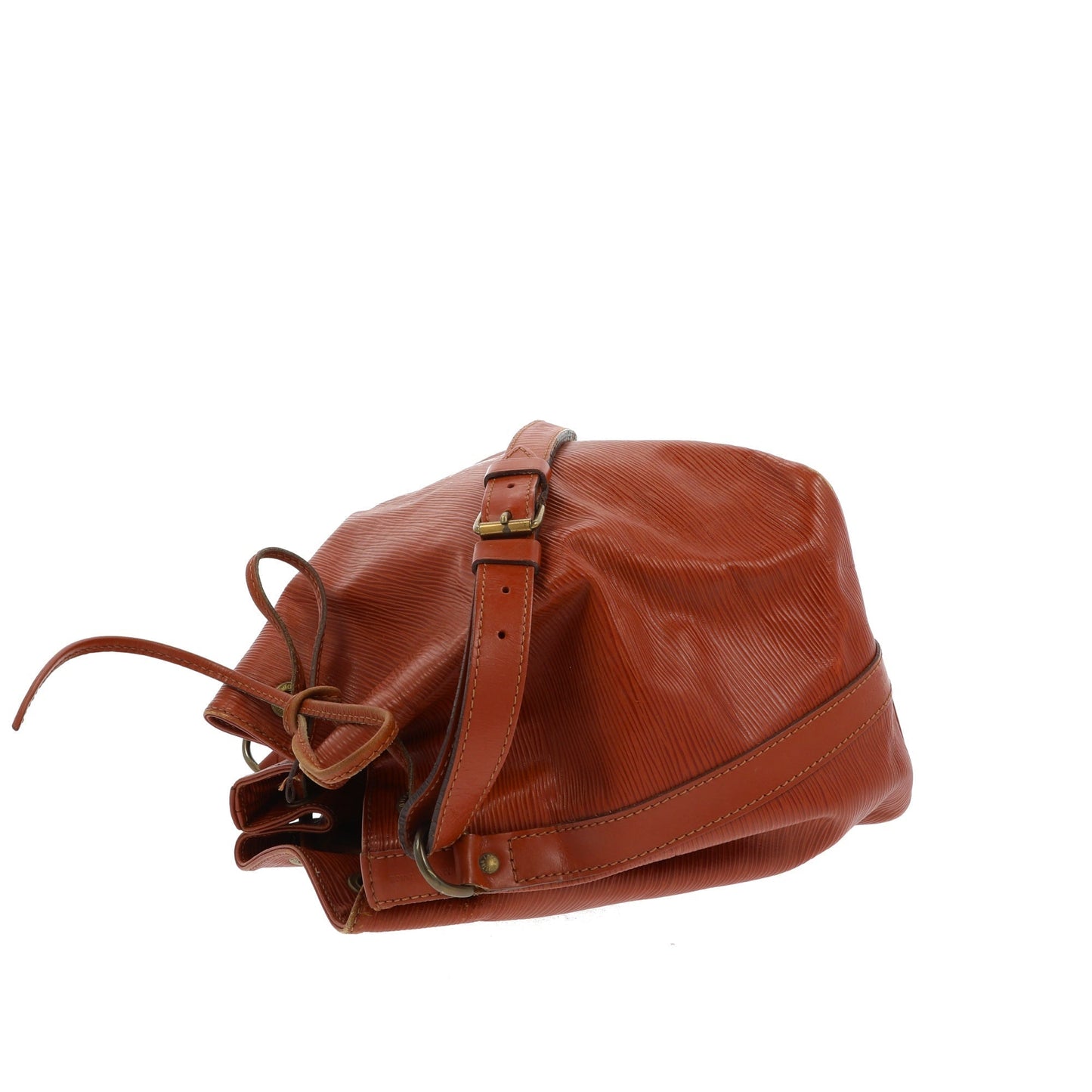 LOUIS VUITTON Noe Shoulder Bag in Brown Leather