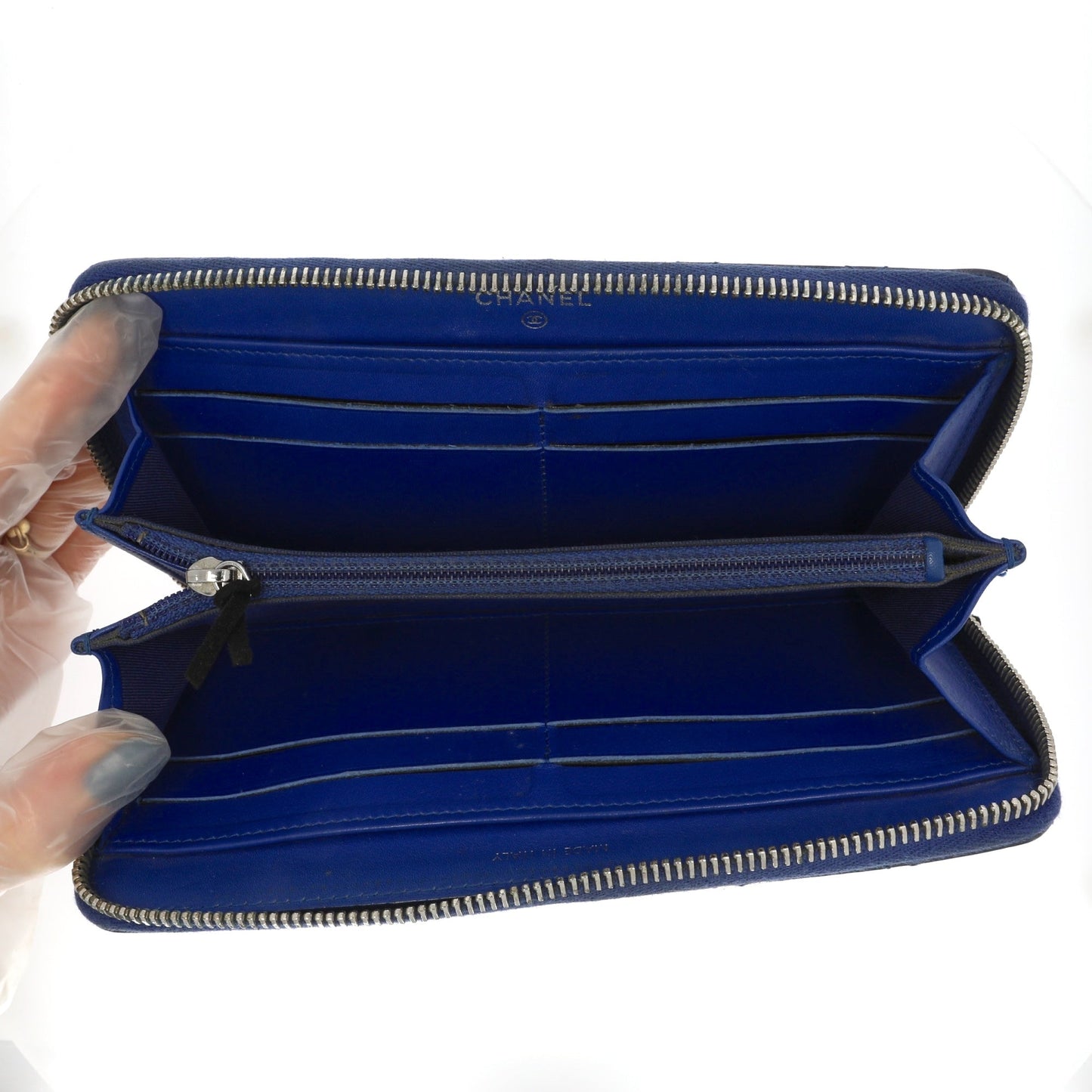 CHANEL Wallet in Blue Patent
