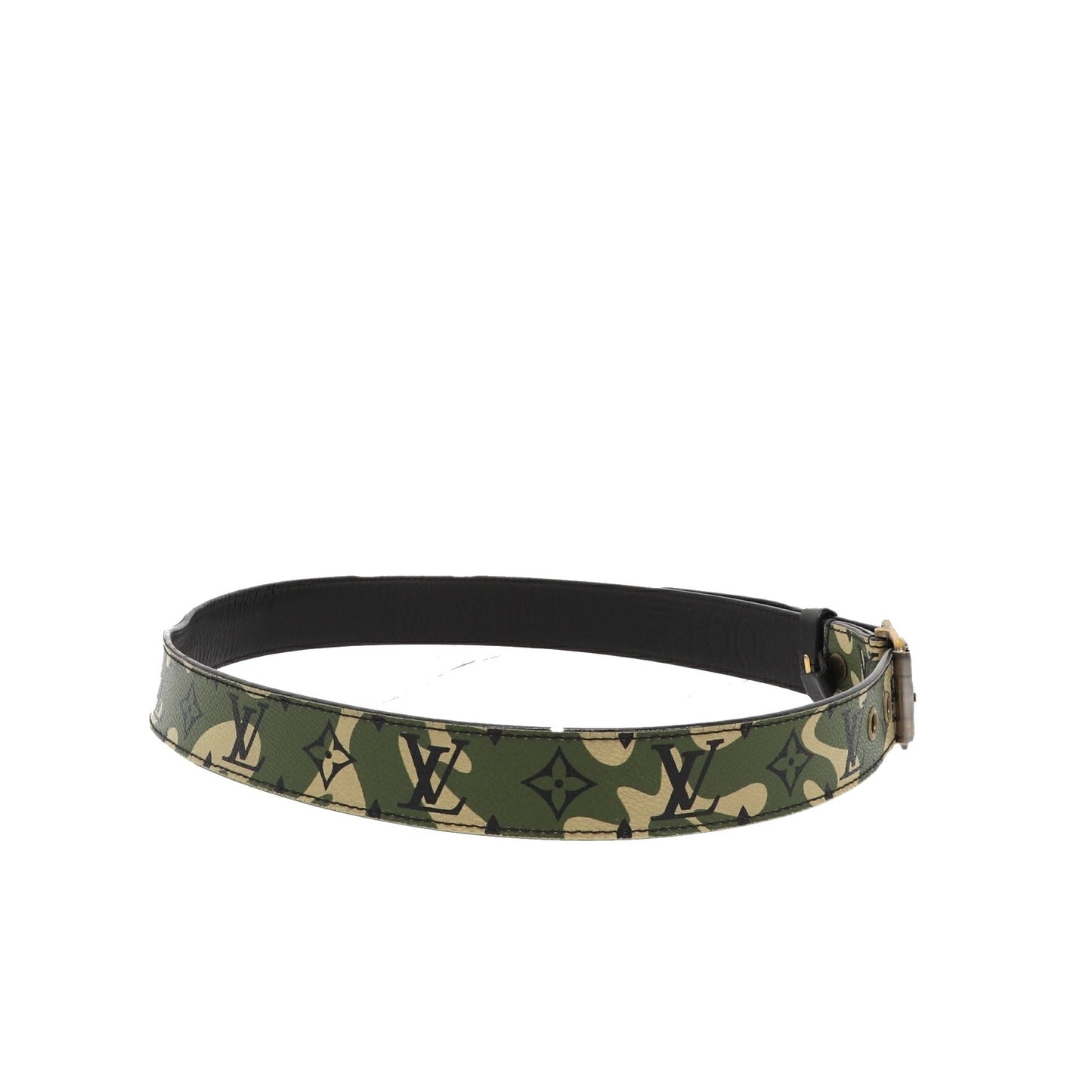 LOUIS VUITTON Limited Edition x Takashi Murakami Monogramouflage Green Belt
