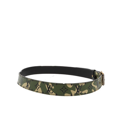 LOUIS VUITTON Limited Edition x Takashi Murakami Monogramouflage Green Belt