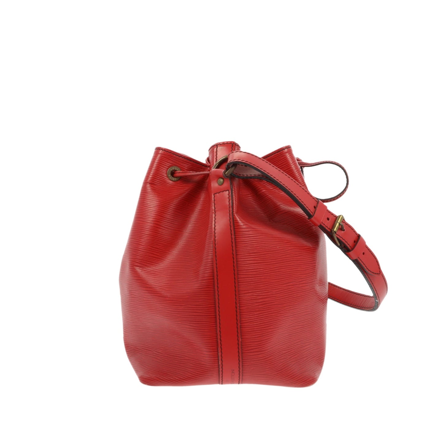 LOUIS VUITTON Noe Shoulder Bag in Red Leather