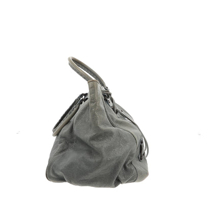 Balenciaga Sunday Shoulder Bag in Blue Leather