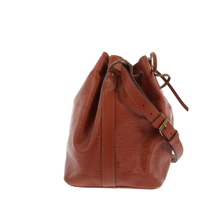 LOUIS VUITTON Noe Shoulder Bag in Brown Leather