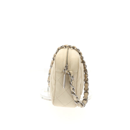 CHANEL Camera Shoulder Bag in Beige Leather