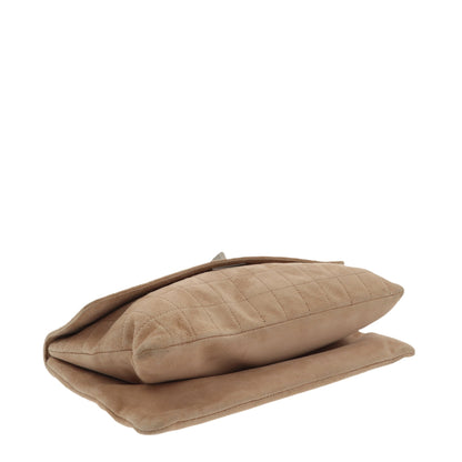 CHANEL 2.55 Shoulder Bag in Beige Suede