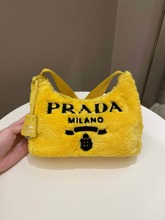 Prada Re-Edition 2000 Bag Yellow Terry