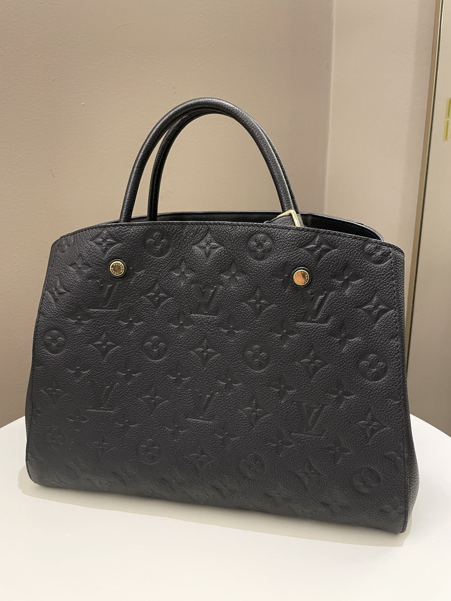 Louis Vuitton Montaigne MM Black Empreinte