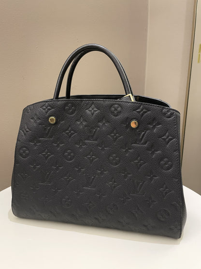 Louis Vuitton Montaigne MM Black Empreinte