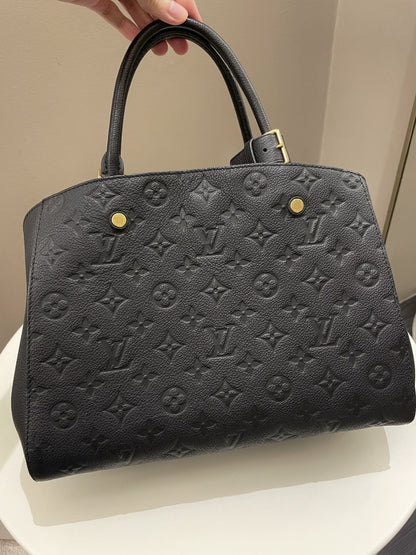 Louis Vuitton Montaigne MM Black Empreinte