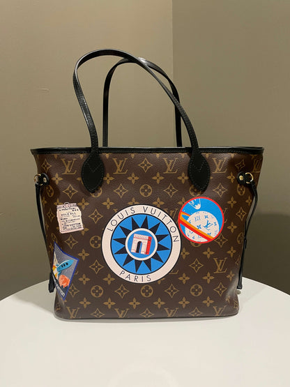 Louis Vuitton Monogram Neverfull MM World Tour Monogram