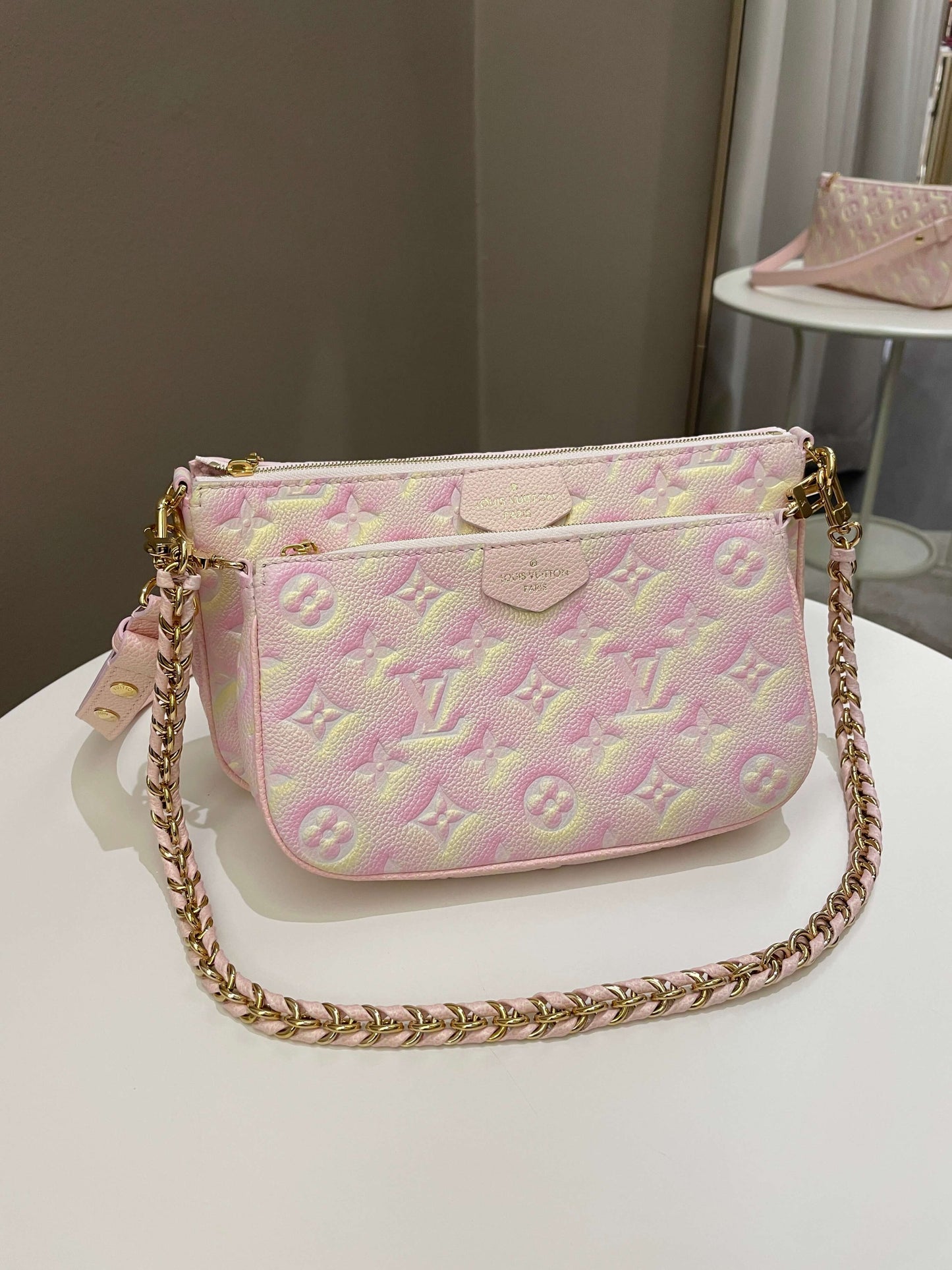 Louis Vuitton Multi Pochette Accesorries Stardust Pink