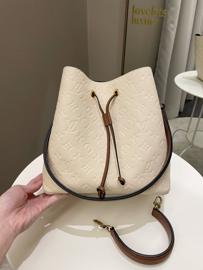 Louis Vuitton Neonoe MM Cream Monogram Empreinte
