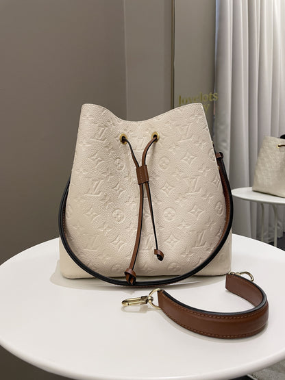 Louis Vuitton Neonoe MM Cream Monogram Empreinte