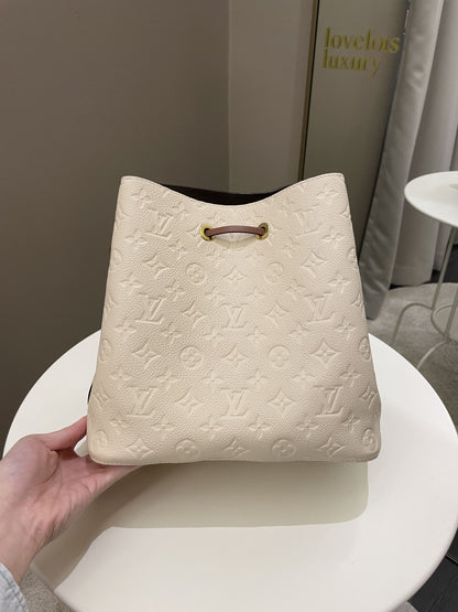 Louis Vuitton Neonoe MM Cream Monogram Empreinte