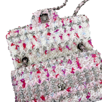 Mini Rectangular Flap Tweed Multi Color SHW