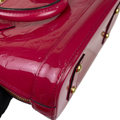 Louis-Vuitton Alma BB Vernis Leather Pink GHW