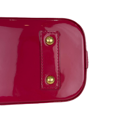 Louis-Vuitton Alma BB Vernis Leather Pink GHW