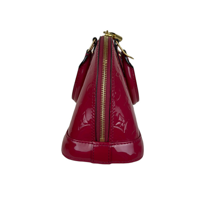 Louis-Vuitton Alma BB Vernis Leather Pink GHW