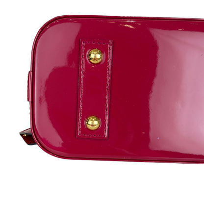 Louis-Vuitton Alma BB Vernis Leather Pink GHW
