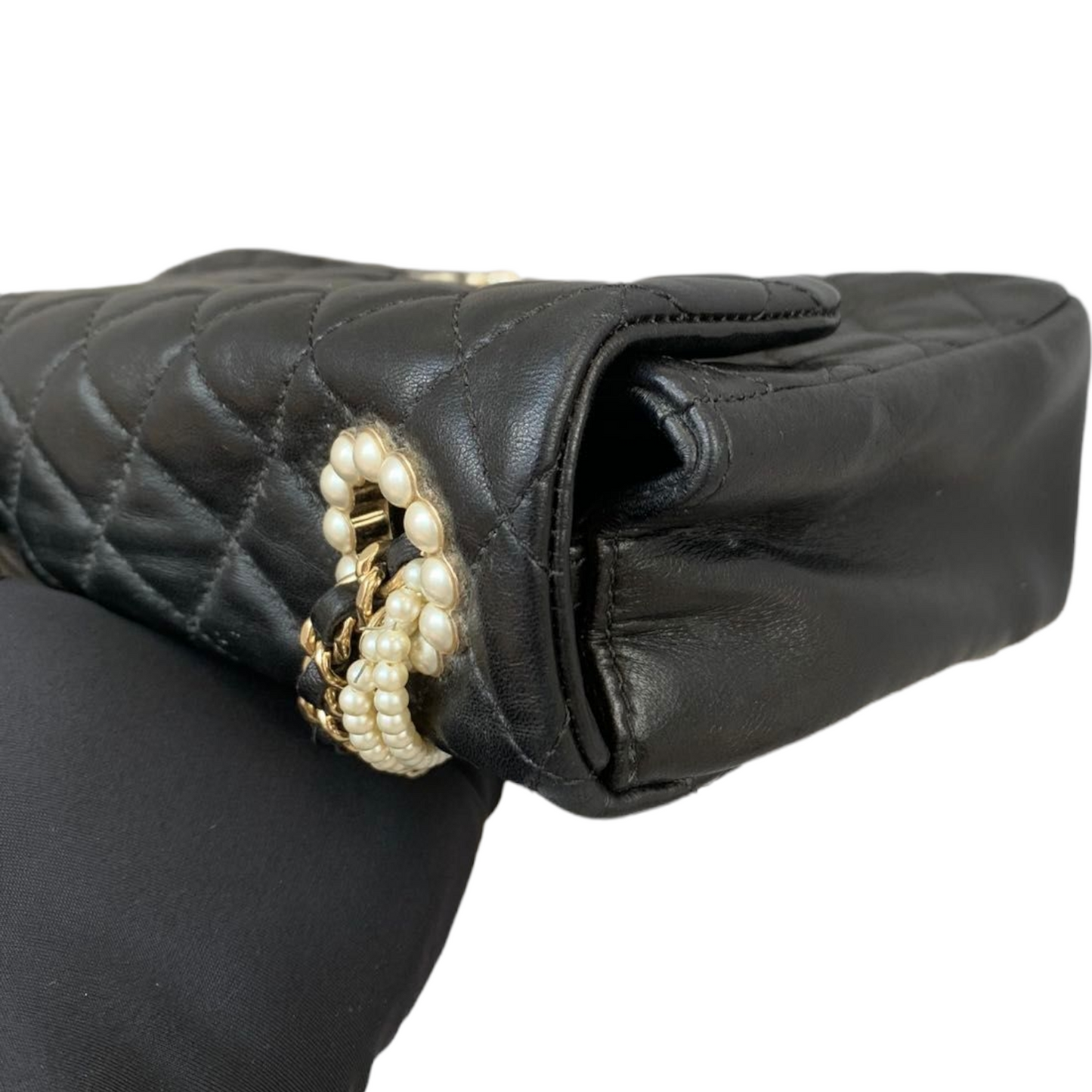 Westminster Flap Lambskin Black Pearl Strap