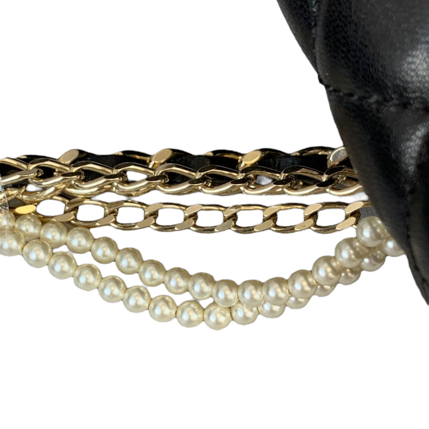 Westminster Flap Lambskin Black Pearl Strap
