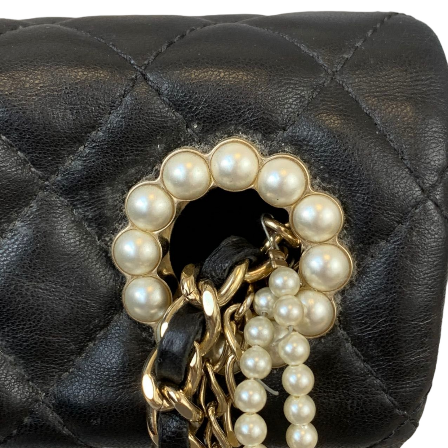 Westminster Flap Lambskin Black Pearl Strap