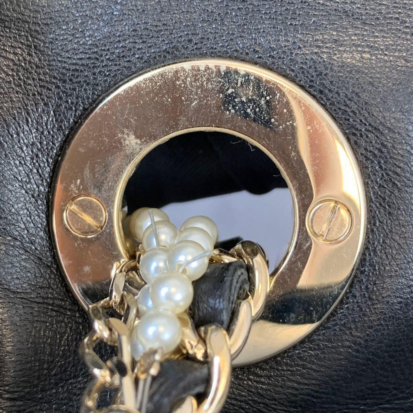 Westminster Flap Lambskin Black Pearl Strap