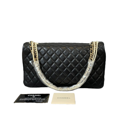 Westminster Flap Lambskin Black Pearl Strap