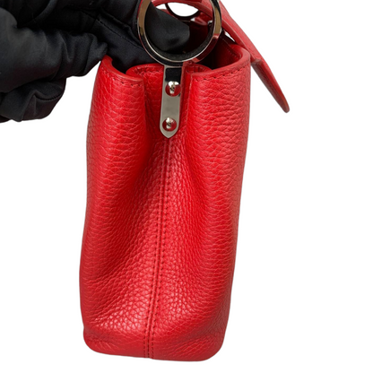 Louis-Vuitton Capucines BB Red Taurillon Leather