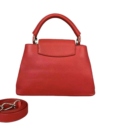 Louis-Vuitton Capucines BB Red Taurillon Leather