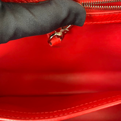 Louis-Vuitton Capucines BB Red Taurillon Leather
