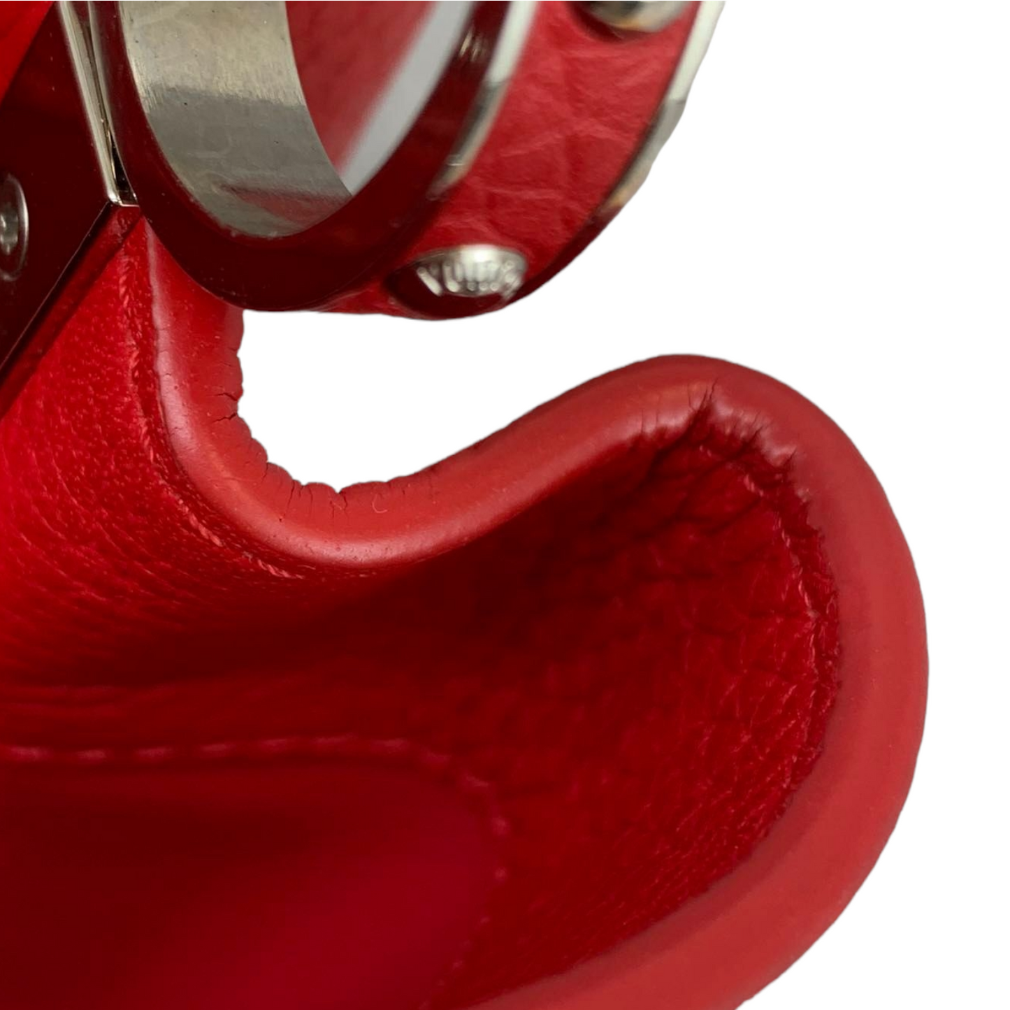Louis-Vuitton Capucines BB Red Taurillon Leather