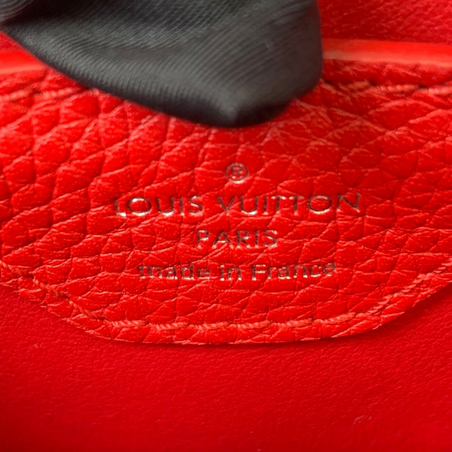 Louis-Vuitton Capucines BB Red Taurillon Leather