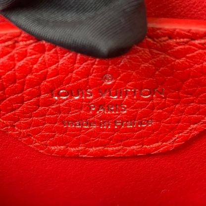 Louis-Vuitton Capucines BB Red Taurillon Leather
