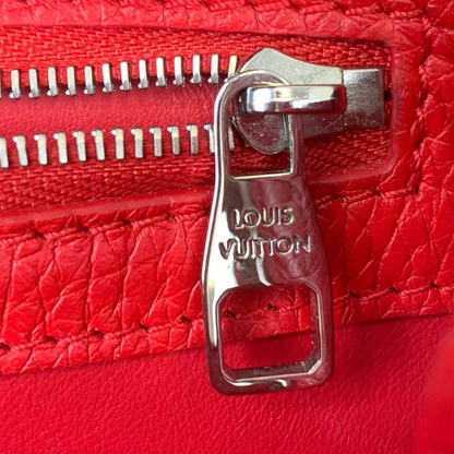 Louis-Vuitton Capucines BB Red Taurillon Leather