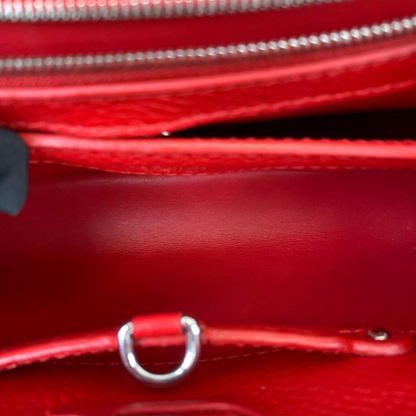 Louis-Vuitton Capucines BB Red Taurillon Leather