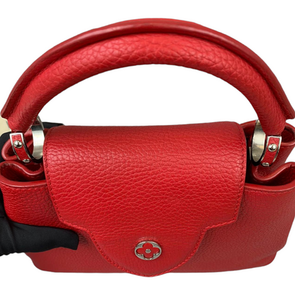 Louis-Vuitton Capucines BB Red Taurillon Leather