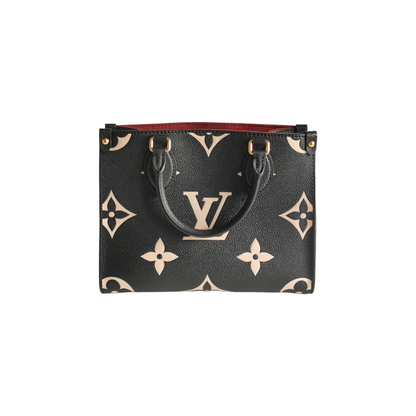 Louis Vuitton Onthego PM Black Monogram Empreinte Leather