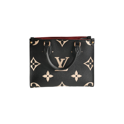 Louis Vuitton Onthego PM Black Monogram Empreinte Leather