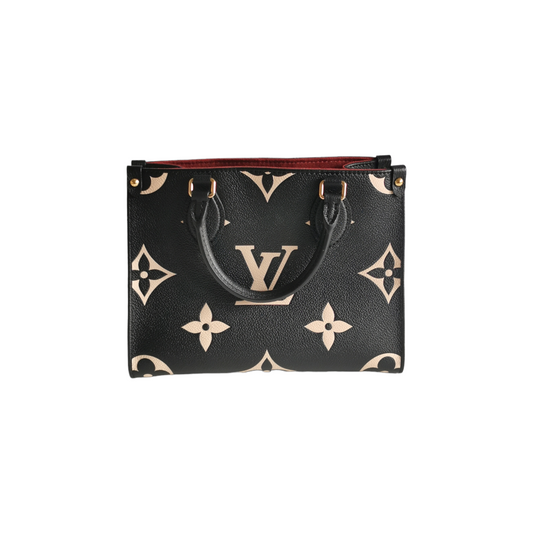 Louis Vuitton Onthego PM Black Monogram Empreinte Leather