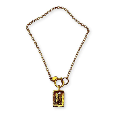 Vintage 31 Rue Cambon Paris Gold Necklace in Metal, Gold hardware
