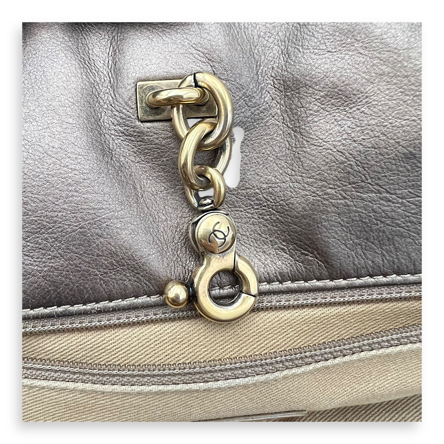 2 WAY BAG Top Handle Bag Gold in Calfskin, Brushed Gold hardware