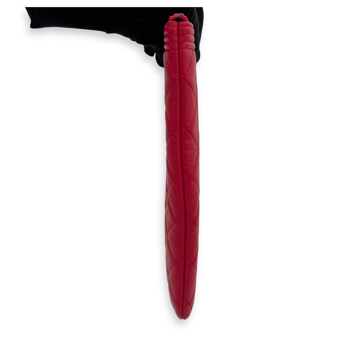 Boy Red O Case in Lambskin, Ruthenium hardware