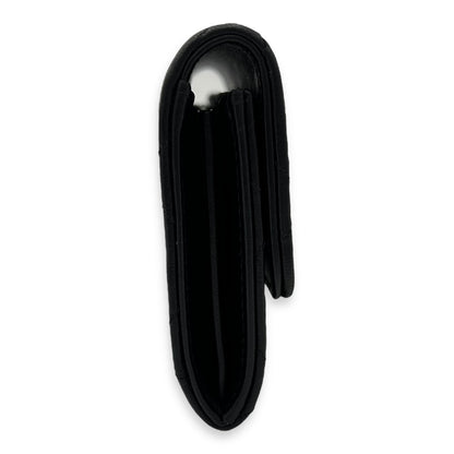 Pearl wallet Wallet Small Black in Lambskin, Gold hardware