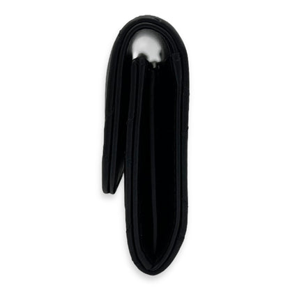 Pearl wallet Wallet Small Black in Lambskin, Gold hardware
