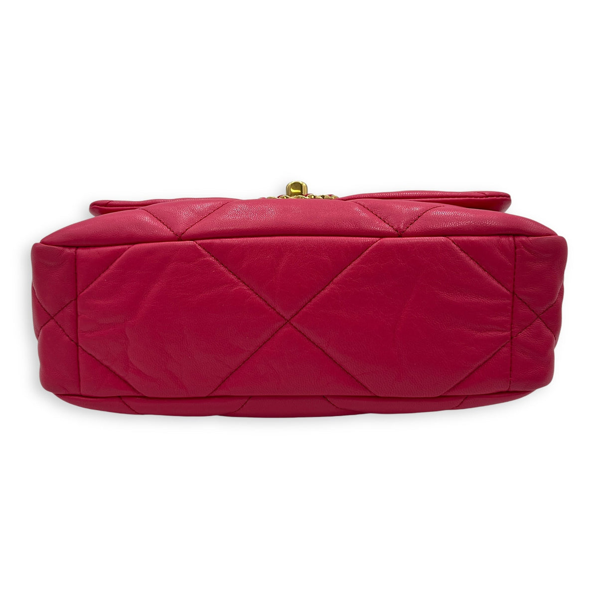 C19 Small Pink Crossbody Bag in Goat Leather, Mixed hardware