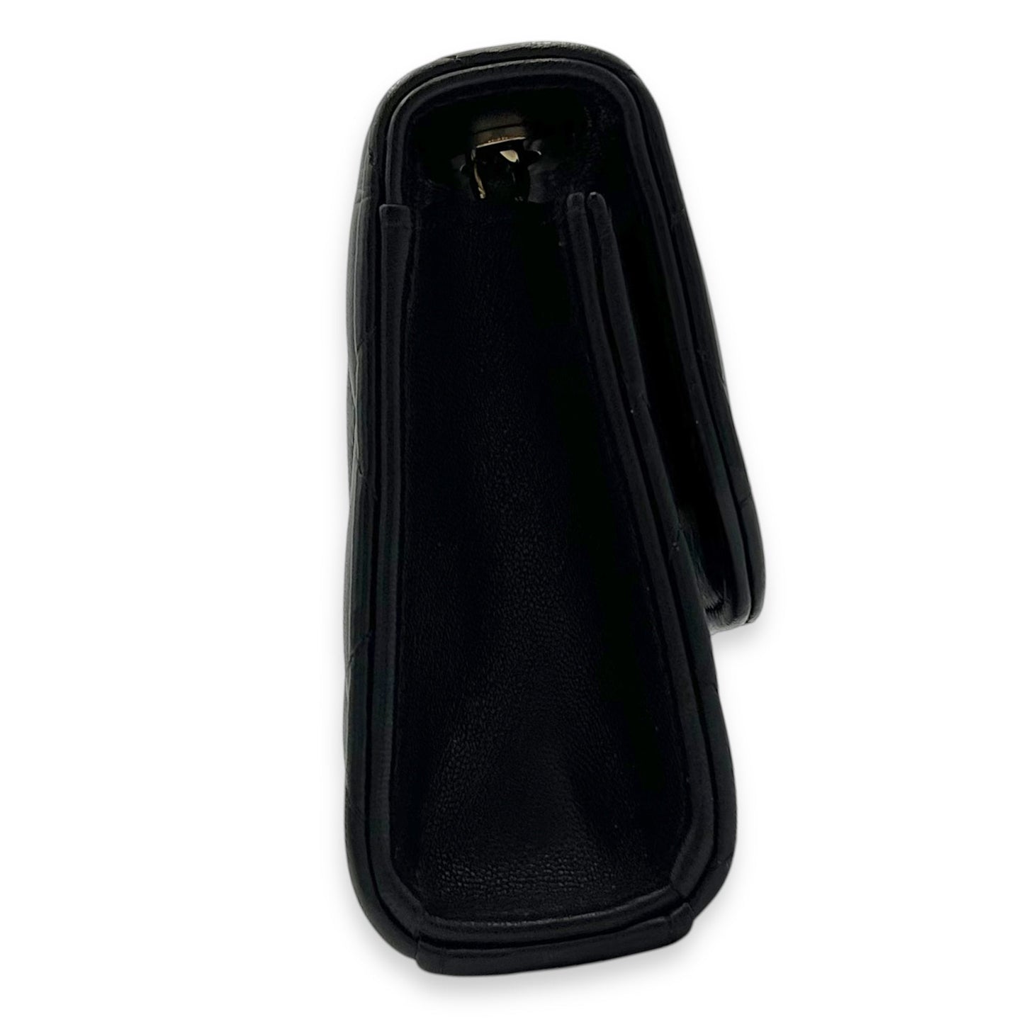 CC Crossbody Bag Black in Lambskin, Gold hardware