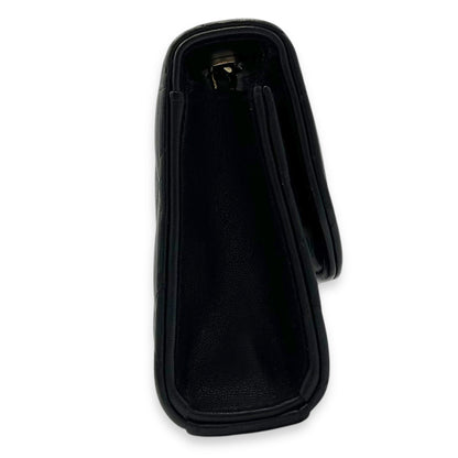 CC Crossbody Bag Black in Lambskin, Gold hardware