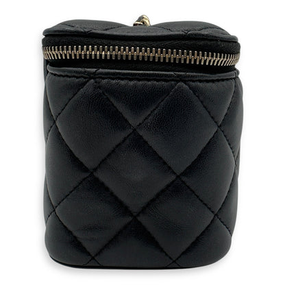 CC Vanity Bag Black in Lambskin, Gold hardware